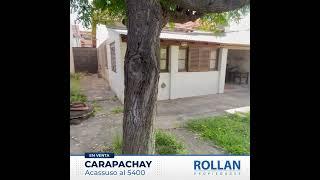 CASA EN VENTA ACASSUSO 5435 CARAPACHAY - ROLLAN PROPIEDADES