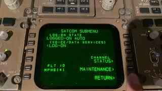 How SATCOM works in a B747-400