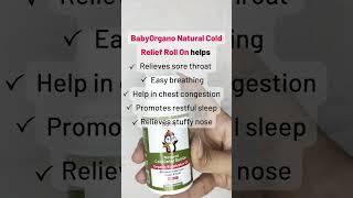 BabyOrgano: Natural Cold Relief Roll-On | Ultimate Cold Relief Roll-on for babies and kids️