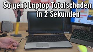 So geht Laptop Totalschaden in 2 Sekunden  Hardware Test  Mainboard ausbauen