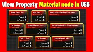 View Property Material node in UE5 Tutorial | UE5 Material All Node Series