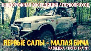 Внедорожная экспедиция, первопроход Первые Салы - Малая Бича. Первая попытка.