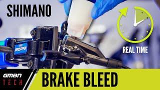 Bleeding A Shimano Disc Brake In Real Time | How To Bleed A Disc Brake