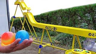 Marble Run Race ASMR  Yellow Big Somen Slider & Transparent Pipe Course