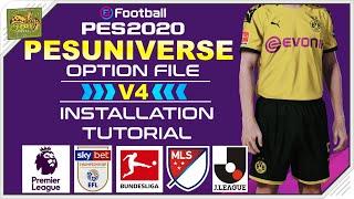 PES 2020 | PESUNIVERSE OPTION FILE V4 INSTALLATION TUTORIAL [PS4]