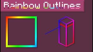 Rainbow Fade Outlines - Minecraft Java Edition Pack