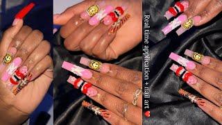 FUN 3D NAILS  Acrylic application + detailed 3d art