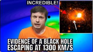 Incredible Discovery of a Massive Black Hole Moving at 1300 km/s