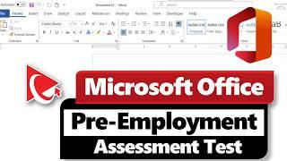 Microsoft Office Hiring Assessment Test