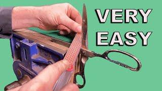 How To Sharpen Scissors - Very Easy - Right On #61