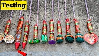 Rocket के ऊपर Diwali के पटाखे  | Unique Crackers Experiment | Diwali Rocket Experiment | Patakhe