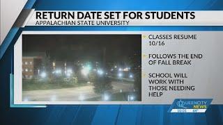 Appalachian State to resume in-person classes next week after closing for Helene damage