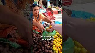 Friendly Market Vendor in Sumatra, Indonesia 