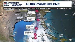 Watch Live: The 13WMAZ weather team is tracking Hurricane Helene