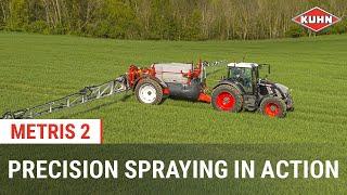 Explore the potential of precision spraying with the METRIS 2 trailed sprayer | KUHN