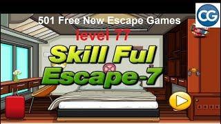 [Walkthrough] 501 Free New Escape Games level 77 - Skill full escape 7 - Complete Game