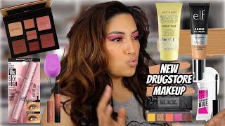 FULL FACE OF NEW DRUGSTORE MAKEUP | FIRST IMPRESSIONS - ALEXISJAYDA