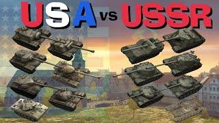 WOT Blitz USA vs USSR || Tier 10 Face Off