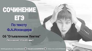 Сочинение по тексту Ф. Искандера. Об "Отъявленном Лентяе". ДОСРОК-2024