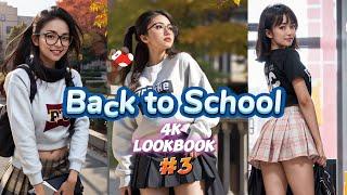 BACK TO SCHOOL 2023 #3 | 4k ai art | 부엌에서 AI 룩북 |  4k AI lookbook