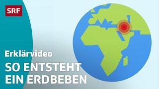 Wie ein Erdbeben entsteht – einfach erklärt | Kindervideos | SRF Kids