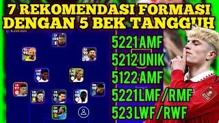 INILAH 7 REKOMENDASI FORMASI 5 BEK TERBAIK PALING KOKOH SUSAH DI TEMBUS COCOK UTK PUSH RATING/DIVISI