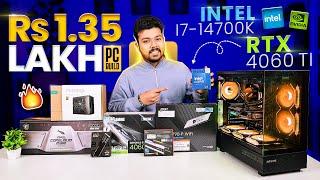 1.35 Lakh Gaming/Editing & AI PC Build | Intel i7-14700K & RTX 4060 Ti