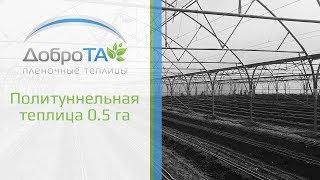 Пленочный политуннель на участке 0.5 га