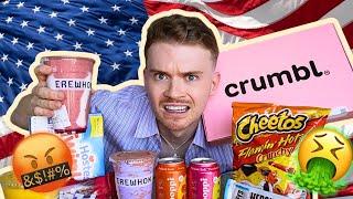 British person tries Crumbl & American foods Influencers are LYING to you!!