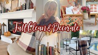 *NEW* DEEP FALL CLEAN WITH ME //  PATIO DECORATING AND NEW FALL DECORATIONS // DAY IN THE LIFE