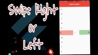 #Flutter How to use right swipe and left Swipe in ListView| Easy Steps