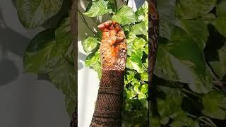 Simple Mehndi design for hand#easy bridal Mehndi design#shortsvideo#shorts