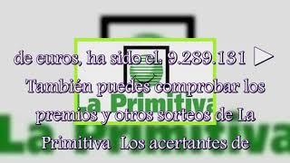 La Primitiva: Sorteo del jueves 3 de enero del 2019