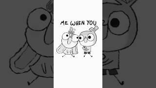 When I'm alone vs when I'm with you #shorts #animation #xyraaanimation #funnyanimation @YouTube