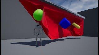 UE4 Cloth Collision with World Objects ! Unreal Engine 4.16 NV Cloth solver