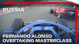 Fernando Alonso's Overtaking Masterclass | 2021 Russian Grand Prix