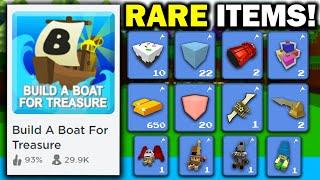 CLAIM ALL RARE ITEMS!! (tutorial) | Build a boat for Treasure ROBLOX