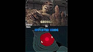 George vs Mutated Krog #rampage #primal #vsedit #vsbattle #wis #wisedit #debate #whoisstrongest
