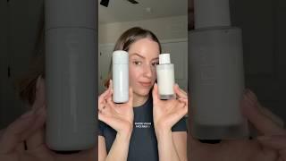 Rhode skin glazing milk vs Ilia face base milk #skincare #skincareshorts