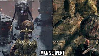 Elden Ring Man Serpent VS Dark Souls Man Serpent