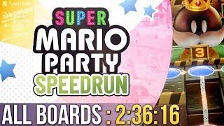 Super Mario Party All Boards Speedrun in 2:36:16 (Very Hard)