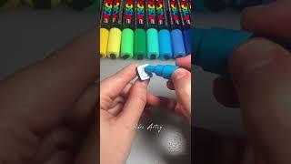 Drawing BUT on a KEYBOARD with Posca Markers! G is for Gumball! Part 2! #shorts
