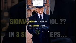 How to be SIGMA IN SCHOOL ~ Thomas Shelby Sigma Rule  #shorts #motivation #quotes #attitude