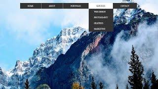 CSS3 3D Flipping Dropdown menu | CSS Dropdown Navigation menu Tutorial
