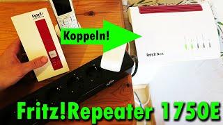 Fritz!Repeater 1750E koppeln mit Fritz!Box 7590 (Anleitung: Werkszustand + Mesh)