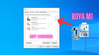 Boya M1 microphone not working in PC/Laptop || why not working in PC/Laptop