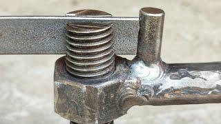 Round Bar Bending ideas For Beginners / Flat Bar Bending Tool Diy / Simple Metal Bending ideas