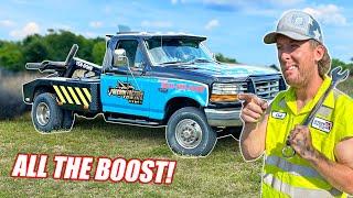 We TRIPLED The Horsepower On Our Tow Truck!!! (RIP Driveshaft)