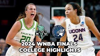 2024 WNBA Finals college highlights: Sabrina Ionescu, Breanna Stewart, Napheesa Collier & more