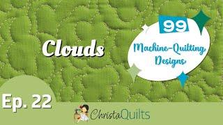 99 Designs Episode 22 - Free Motion Quilting Tips & Tricks for Clouds